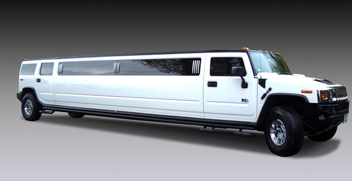 White Hummer Limousine 1